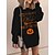 cheap Spring&amp;Autumn Dress-Women&#039;s Casual Dress Sweatshirt Dress Warm Fashion Mini Dress Crew Neck Outdoor Halloween Vacation Pumpkin Print Loose Fit Black Burgundy Orange S M L XL XXL