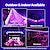 halpa LED-valonauhat-halloween violetti nauhavalo led uv musta valonauha violetti led valonauha usb-liitäntä kytkimellä tai akkukotelolla smd2835 380-400nm uv led ei vedenpitävä musta valolamppu