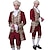 economico Costumi storici e vintage-Rococò Barocco Vittoriano Completi Per uomo Halloween Prestazioni Feste Mascherata Cappotto