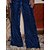 cheap Women&#039;s Bottoms-Women&#039;s Pants Trousers Velvet Full Length Micro-elastic Designer Casual High Rise Party Daily Wear Azure S M Spring, Fall, Winter, Summer
