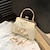 Χαμηλού Κόστους Τσαντάκια &amp; Βραδινές Τσάντες-γυναικεία clutch βραδινή τσάντα clutch bags πολυεστέρα για βραδινό νυφικό γάμο με κέντημα με φούντα αλυσίδα σε λευκό