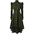 ieftine Costume Vintage &amp; Istorice-Retro / vintage Punk și gotic Medieval tailcoat Palton vrăjitoare Cosplay Pentru femei Mată Halloween Mascaradă LARP Geacă