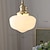 abordables Éclairages pour îlot-Lampe suspendue LED pour plafond, verre, laiton, abat-jour, lustre pour salle à manger, décoration de salon de luxe, 110-240v