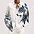 cheap Men&#039;s Printed Shirts-Wolf Vintage Abstract Men&#039;s Shirt Outdoor Street Casual Daily Fall &amp; Winter Turndown Long Sleeve White S M L Shirt