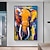 abordables Pinturas de animales-Mintura pinturas al óleo de animales de elefante hechas a mano sobre lienzo, decoración de arte de la pared, imagen abstracta moderna para decoración del hogar, pintura enrollada sin marco y sin