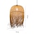 abordables Suspension-35 cm Conception de cercle/rond Lanterne Desgin Lampe suspendue Bambou Style artistique Style formel Le style rétro Rétro Vintage Rustique 110-120V 220-240V