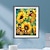abordables Impresiones Botánicas-Arte de pared, impresiones en lienzo de mariposa y girasol, imágenes de carteles, pintura decorativa de tela para imágenes de salón sin marco