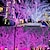 abordables Tiras de Luces LED-Cadena de luz púrpura de halloween 8 funciones interior y exterior Cadena de luz decorativa de halloween enchufe de seguridad de bajo voltaje 10 metros 100 luces 20 metros 200 luces 30 metros 300