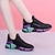 cheap Women&#039;s Sneakers-Women&#039;s Sneakers Comfort Shoes Outdoor Daily Color Block Winter Flat Heel Sporty Casual Comfort Running Mesh PU 8-1 plus velvet red 8-1 single shoes black purple 8-1 single shoes colorful red