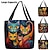 cheap Graphic Print Bags-Women&#039;s Tote Shoulder Bag Canvas Tote Bag Oxford Cloth Shopping Holiday Print Large Capacity Foldable Lightweight Cat 3D Cat A Cat B Cat C