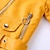 お買い得  アウターウェア-幼児 女の子 ジャケット 純色 活発的 ジッパー アウトドア コート アウターウェア 3～7歳 春 ブラック イエロー ピンク
