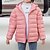お買い得  アウターウェア-子供 女の子 パファージャケット 純色 活発的 学校 コート アウターウェア 7-13歳 春 ブラック ピンク ルビーレッド