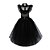 cheap Girls Costumes-Dress Cosplay Costume Tutu Dark Academia Gothic Horror Cosplay Kid's Girls' Carnival Masquerade Mardi Gras Party Halloween Performance Dress Up