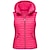cheap Women&#039;s Active Outerwear-Women&#039;s Hiking Vest Quilted Puffer Vest Sleeveless Outerwear Outdoor Thermal Warm Windproof Lightweight Winter Pocket Nylon Black White Red Hunting Fishing Camping / Hiking / Caving