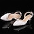 abordables Zapatos de boda-zapatos de boda para novia dama de honor mujer punta cerrada punta puntiaguda blanco beige pu bombas sandalias con perla de imitación tacón escultural tacón bajo boda fiesta día de san valentín elegante lujoso