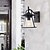 abordables appliques murales extérieures-applique d&#039;extérieur rétro étanche ip65 lampe murale noir mat antirouille applique en aluminium avec abat-jour en verre lampe de porche et de cour adaptée à l&#039;entrée de jardin 110-240v