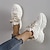 abordables Zapatillas de mujer-Mujer Zapatillas de deporte zapatos blancos Zapatos de conducción Zapatos de papá Zapatos blancos Exterior Diario Color sólido Bloque de color Verano Tacón Plano Tacón Cuña Dedo redondo Casual