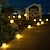 billige Pathway Lights &amp; Lanterns-1 stk solcellelykt, hagedekor vanntette utendørslykter, julepynt solcellelys, uteplasshengende lys for bakgårdsgjerde, halloween &amp; Jule dekorasjoner