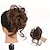 cheap Chignons-Messy Bun Hairpieces Curly Wavy Synthetic Hair Scrunchies Extensions For Women Claw Clip In Tousled Updo Bun Messy Chignons Hair Extensions