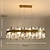 economico Modello a lanterna-Lampadario led lampadario di cristallo ottone oro 60/80cm luce creativa post arte moderna sala da pranzo camera da letto 110-240v