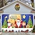 economico Decorazioni per esterni-striscione natalizio per porta garage, vacanze natalizie per interni ed esterni, sfondo allegro, copertina decorativa, striscione natalizio felice anno nuovo, grande copertura per porta, decorazione