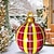 levne vánoční dekorace-vánoční venkovní nafukovací zdobená koule 60cm (23.6inch) vánoční nafukovací koule ozdoby s pumpičkou