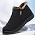 cheap Winter &amp; Snow Boots-Men&#039;s Boots Retro Winter Boots Walking Casual Daily Leather Comfortable Booties / Ankle Boots Loafer Black Blue Coffee Spring Fall