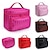 billiga bagage- och reseförvaring-kosmetikaväska med övre handtag, sminkväska med dragkedja i mode, necessär för kosmetisk arrangör