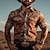 cheap Men&#039;s Western Shirts-Paisley Vintage Casual western style Men&#039;s Shirt Cowboy Shirt Outdoor Street Casual Daily Fall &amp; Winter Turndown Long Sleeve Brown S M L Shirt