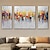 preiswerte Abstrakte Gemälde-3-teiliges Ölgemälde, 100 % handgefertigt, handgemalte Wandkunst auf Leinwand, bunte, horizontale, abstrakte, moderne Heimdekoration, gerollte Leinwand mit gespanntem Rahmen
