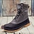 cheap Winter &amp; Snow Boots-Men&#039;s Boots Snow Boots Duck Boots Fleece lined Casual Outdoor Daily Cloth Waterproof Warm Slip Resistant Lace-up Black gray Black Color Block Fall Winter