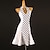 Недорогие Одежда для латинских танцев-Платье для латинских танцев сальса, женское платье для выступлений, шифон, чинлон, спандекс, без рукавов