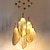 abordables Éclairages pour îlot-LED pendentif lumière cluster design métal 45/60 cm lustres style minimaliste LED luminaire suspendu salle à manger chevet plafonnier 110-240 v