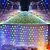 preiswerte Solarschulenleuchten-3M Lichterketten 192 LEDs EL Warmweiß Mehrfarbig LED-Netzmaschen-Lichterketten Halloween Solar Weihnachtsdekoration 24 V
