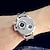 Недорогие Кварцевые часы-Мужские роскошные наручные часы из нержавеющей стали с двойным механизмом, мужские деловые часы с большим циферблатом