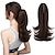cheap Ponytails-14 Inch Claw Clip In Ombre Ponytail Extension Synthetic Curly Wavy Fake Faux Hair Pony Tail Hair Piece High Temperature Fiber Hair Pieces For Women Girls Kids