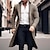 cheap Men&#039;s Trench Coat-Men&#039;s Winter Coat Wool Coat Overcoat Office &amp; Career Daily Wear Winter Polyester Thermal Warm Washable Outerwear Clothing Apparel Fashion Warm Ups Plain Pocket Lapel Single Breasted