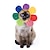 ieftine Îmbrăcăminte Câini-accesorii pentru cap pentru animale de companie drăguț câine teddy dress up floarea-soarelui accesorii pentru cap pentru animale de companie perucă pisică pălărie de halloween