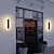 abordables luces de pared al aire libre-Luces led modernas de pared para exteriores mate para exteriores luces de pared para interiores sala de estar luz de pared de metal para exteriores ip65 220-240v