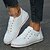 Χαμηλού Κόστους Γυναικεία Sneakers-Γυναικεία Αθλητικά Παπούτσια Παπούτσια από Καραβόπανο Μεγάλα Μεγέθη Παπούτσια από Καραβόπανο ΕΞΩΤΕΡΙΚΟΥ ΧΩΡΟΥ Συμπαγές Χρώμα Λεοπάρ Καλοκαίρι Επίπεδο Τακούνι Στρογγυλή Μύτη Βίντατζ Μοντέρνα Καθημερινό