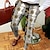 tanie Chinosy-Męskie Spodnie Typu Chino Joggery Kieszeń Nadruk Prosta noga Siateczka Wzory graficzne Komfort Na zewnątrz Codzienny Wyjściowe Moda Moda miejska Biały Żółty