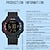 abordables Relojes digitales-SANDA Mujer Hombre niños Reloj Digital Esfera Grande Al Aire Libre Deportes Moda Luminoso Despertador LCD Calendario Silicona Reloj