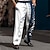 tanie męskie spodnie wizytowe z nadrukiem 3D-Uwagi Klawisze Pano Biznes Codzienny Męskie Druk 3D Spodnie Na zewnątrz Ulica Odzież do pracy Poliester Wino Czarny Granatowy S M L Wysoki Elastyczność Spodnie