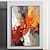 voordelige Abstracte schilderijen-Met de hand gemaakt Hang-geschilderd olieverfschilderij Handgeschilderde Verticaal Abstract Modern Zonder Inner Frame (Geen frame)