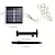 cheap LED String Lights-1pc Solar LED Curtain Garland on The Window Outdoor Waterproof Fairy Lights 8 Lighting Modes for Festival New Year Decor LED Lights Christmas Decoration, Halloween Decorations Lights Outdoor Leather