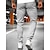 abordables Survêtements de sport-Homme Joggings Pantalon Jogging Pantalon Jogger Poche Cordon Taille elastique Plein Confort Respirable Extérieur du quotidien Sortie Mélange de Coton Mode Décontractées Noir Gris Clair