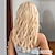 tanie Peruki syntetyczne modne-22-calowa długa blond peruka dla kobiet z grzywką faliste kręcone włosy syntetyczne naturalnie wyglądające włókno termoodporne na codzienne przyjęcie peruki na przyjęcie bożonarodzeniowe