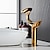 abordables Classiques-Robinet de lavabo de salle de bain incurvé pour vasque, robinets de bain à un trou à poignée unique avec interrupteur d&#039;eau chaude et froide, valve en céramique à l&#039;intérieur
