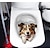 economico Adesivi murali decorativi-parete murale 3d di arte della parete gatto poster da parete adesivi toilette 3d autoadesivi della parete del gatto gatto decalcomanie adesivi gatto gatto toilette ragazze camera da letto wc decor gatto decalcomanie della parete notebook poster