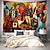 cheap Art Tapestries-Oil Painting African Women Hanging Tapestry Wall Art Large Tapestry Mural Decor Photograph Backdrop Blanket Curtain Home Bedroom Living Room Decoration